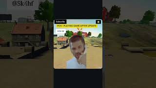playing game after update😭🤣 #freefire #viral