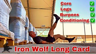 Iron Wolf Long Card. FULL body style(description below)