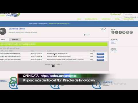 Open Data: portal abierto de información sobre Santander
