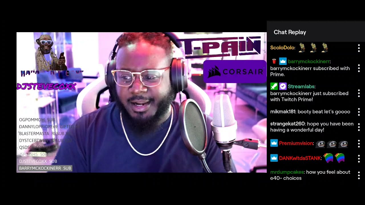 T-Pain remixing Tobi Lou - 2hrs Live on Twitch (with chat) (Sep 4, 2021)