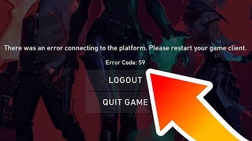 How To FIX Valorant Error Code 59 || SOLVE Error Code Val 59