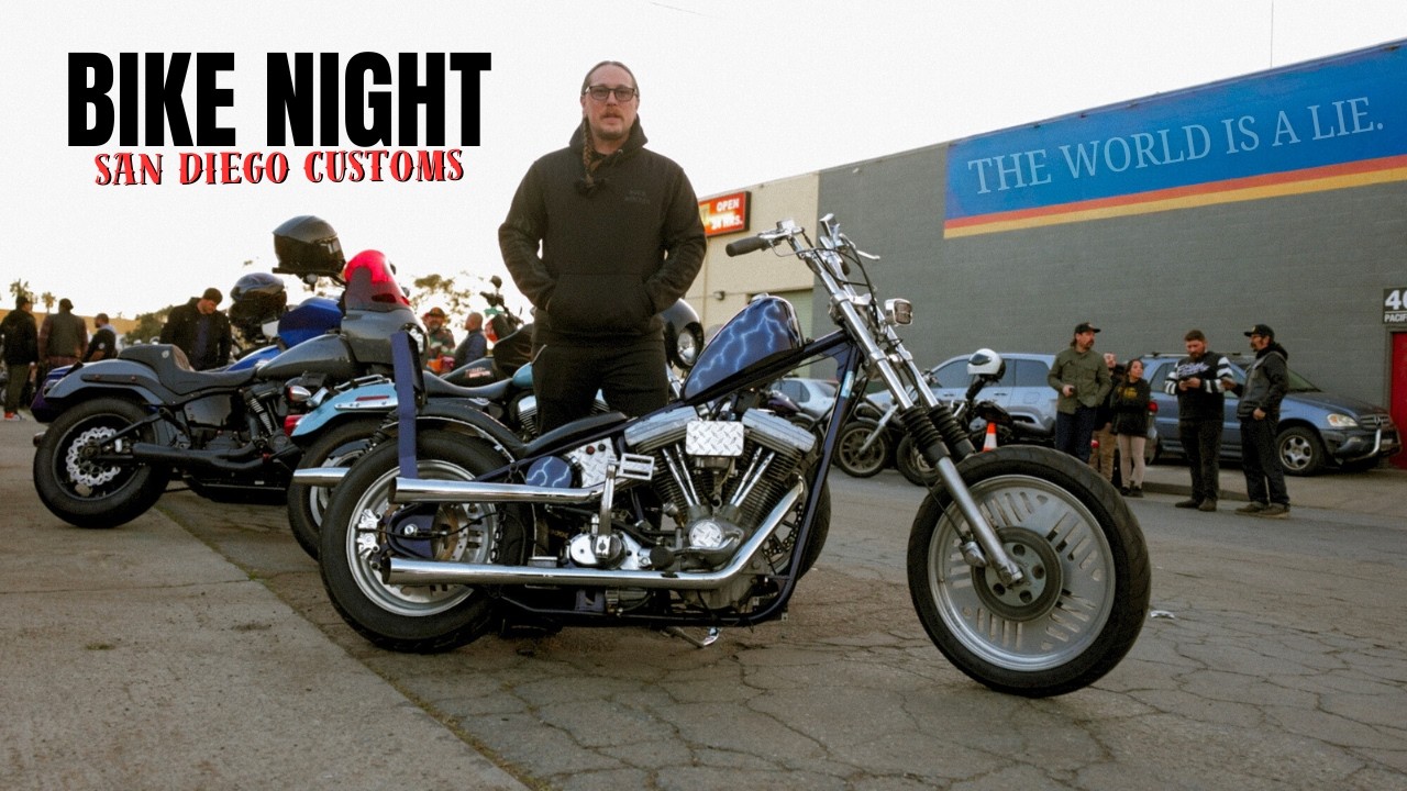 Вечер байкеров в San Diego Customs