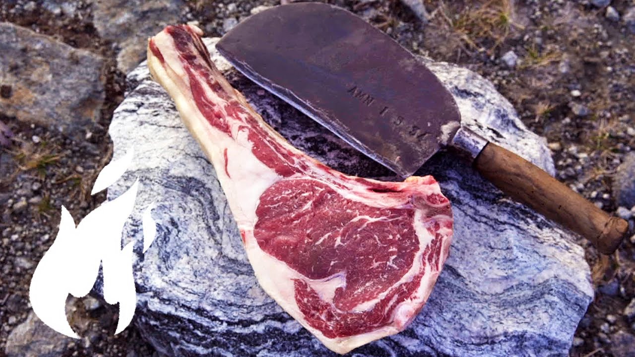 GETESTET: 150€ Tomahawk vom Greater Omaha Rind Outdoor zubereitet  🔥🔥🔥