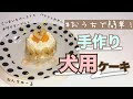 初めてでも簡単！手作り犬用ケーキに挑戦！