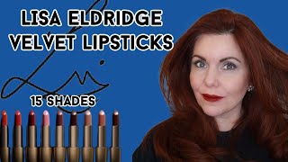 Lisa Eldridge Velvet Lipsticks and Liners | 15 shades lip swatched