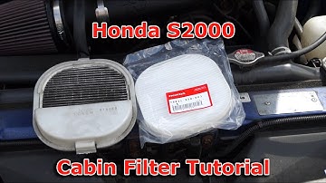 Honda S2000 Cabin (Pollen) Filter Change Tutorial