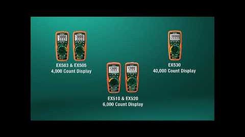 Extech 500Series DMM, working hard for you