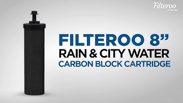 Filteroo® 8 Rain & City Water Carbon Block Gravity Water Filter Cartridge - Product Spotlight