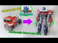 Cardboard diy optimus prime transformers rise of the beast with automatic gun and sword