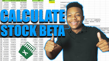 How To Calculate Stock Beta Using Excel - 2 Methods