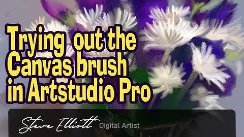 Trying the canvas brush in Artstudio Pro