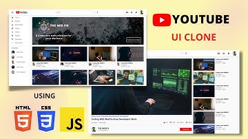 YouTube UI Clone Using HTML, CSS & JavaScript | THE WEBFIX
