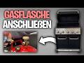 Gasflasche an Gasgrill anschließen - Anleitung