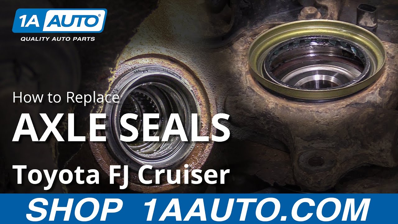 How To Replace Front Cv Axle Seals 07 14 Toyota Fj Cruiser Youtube