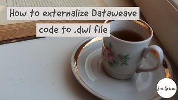 How to externalize Dataweave code