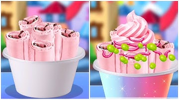 PLAY KIDS GAME SUMMER ICE CREAM ROLL MAKER #2 | GAME FOR ANDROID/IOS