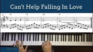 Can't Help Falling in Love - Elvis Presley - Piano Tutorial - Sheet Music | THIEN VU Piano