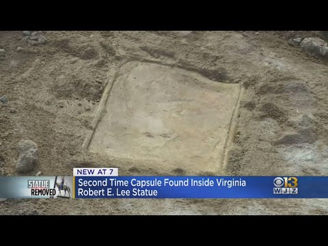 Again, Crews Find Apparent Time Capsule At Lee Statue Site