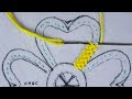 hand embroidery new easy braid stitch beautiful flower design for beginners