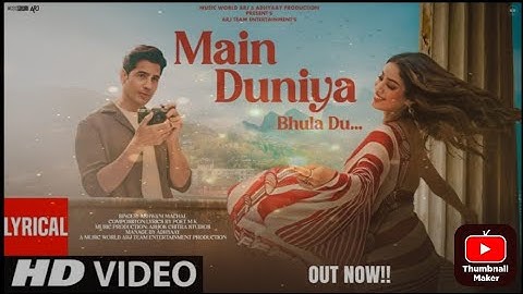 New Song 2025 | New Hindi Song | Main Duniya Bhula Du | Siddharth and Janhvi | Romantic Song | 2025