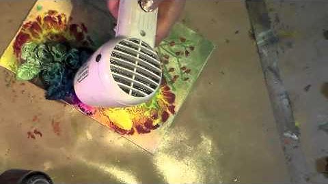 Mixed Media Mini canvas Creating