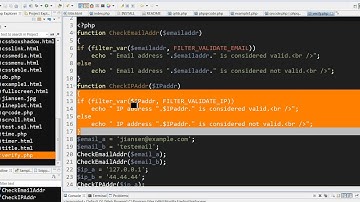 PHP, verify email address and IP address using filter_var