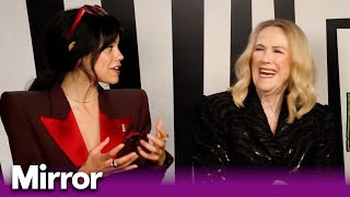 Jenna Ortega and Catherine OHara discuss the upcoming Beetlejuice Beetlejuice movie