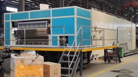 Automatic egg tray making machine with metal dryer #eggtraymachine