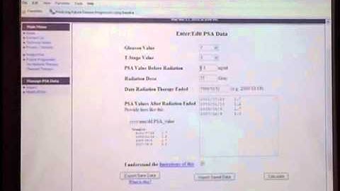 Individual Prediction and Validation Using Statistical Models in Prostate Cancer Studies  - 3 of 3