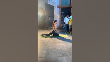 Behind the scenes✨ #song #love #bollywood #anjalitatrari #vanshaj #yuvika #onset #trending #workout