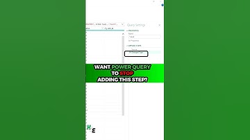 get rid of this power query step! #shorts #excel #powerquery