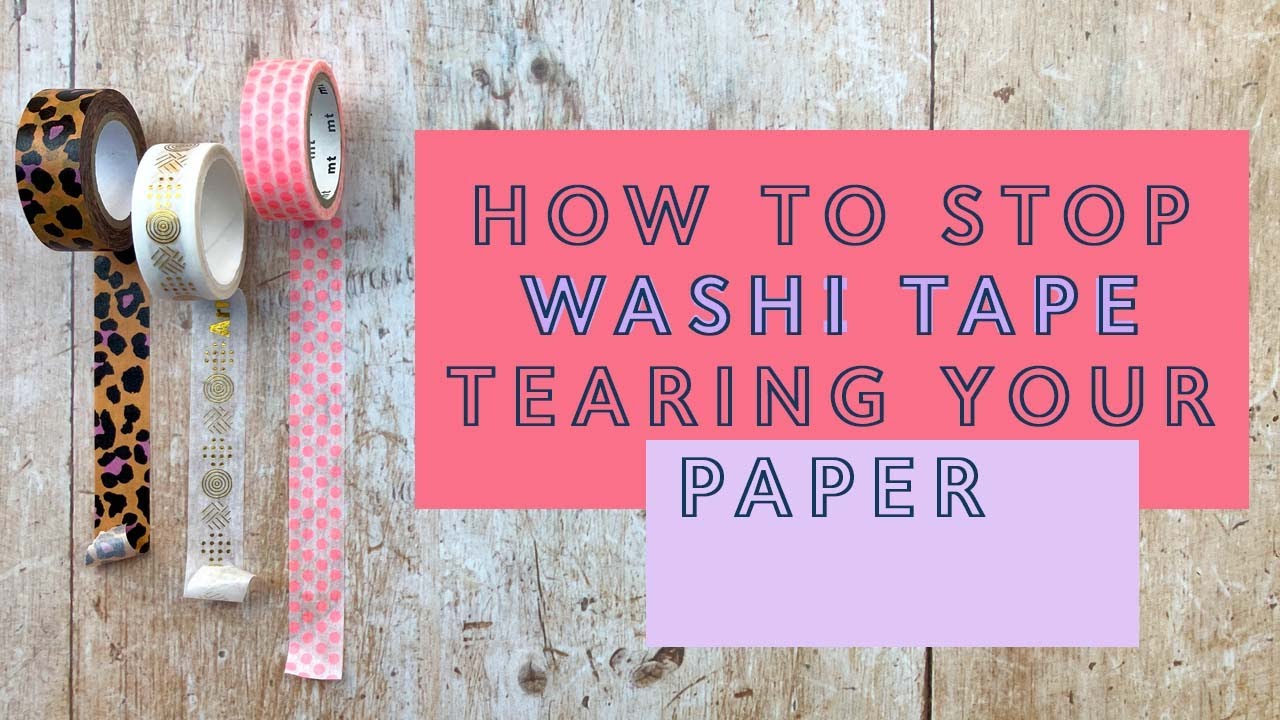 How to Stop Washi Tape Tearing Your Paper - Watercolour Quick Fix 