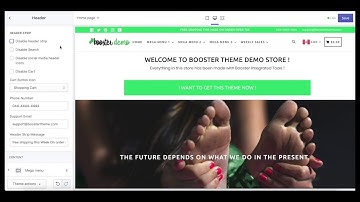 How to Setup the Header in Booster Theme 2.0+
