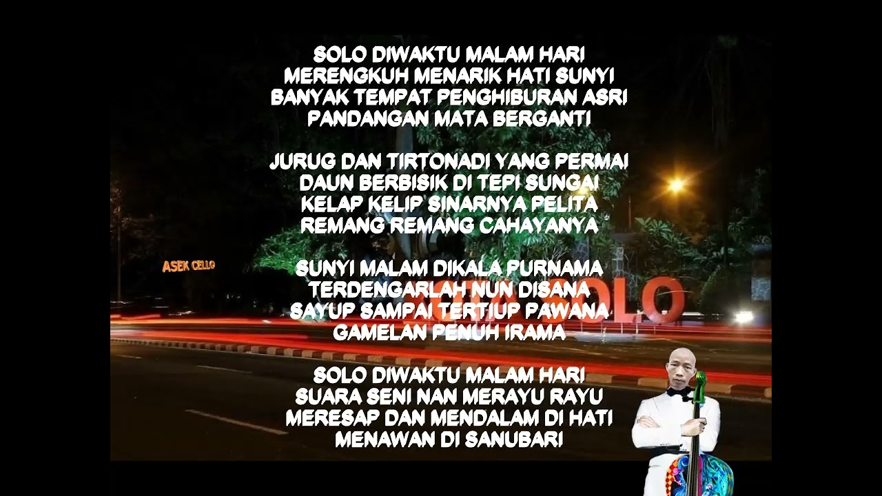 Karaoke Lgm. SOLO DIWAKTU MALAM Keroncong Beat