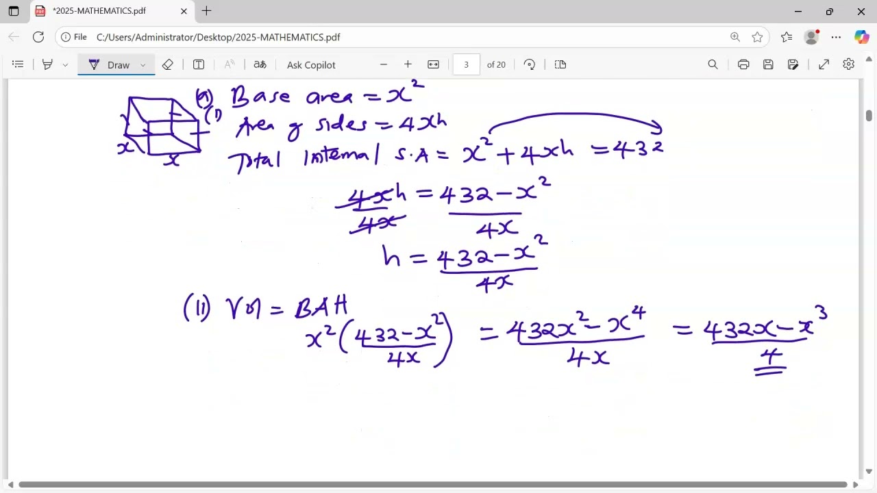 Дифференциация и её применение. K.c.s.e 2010 стр. 1 Математика Вопрос 24
