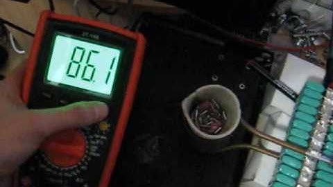 Induction heating, measurement of frequency