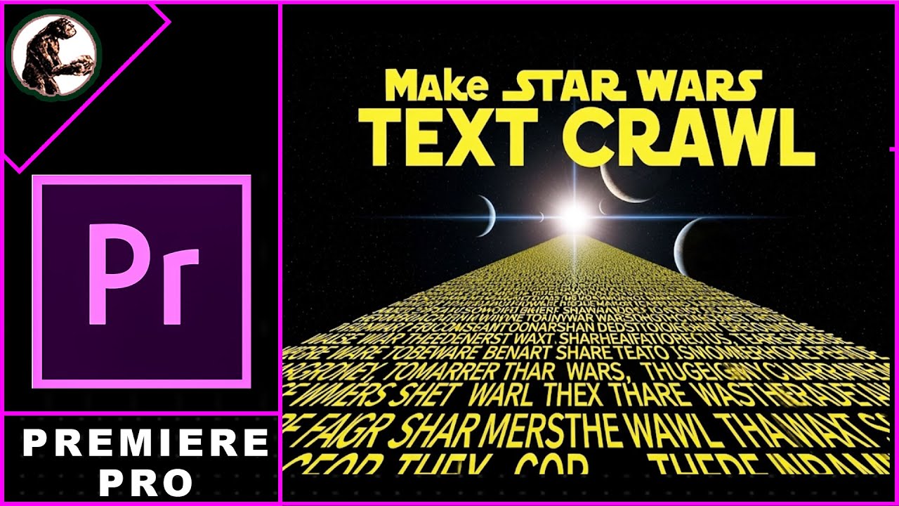 How to Make Star Wars TEXT CRAWL In Premiere Pro - YouTube