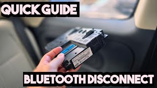 How To Disconnect A Bluetooth Module From A Fiat 500
