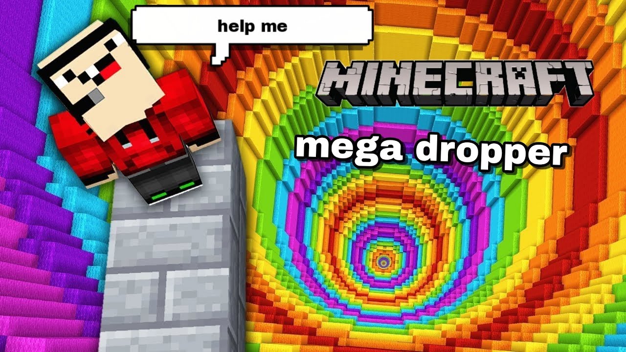 Minecraft mega rainbow dropper in hindi  || 