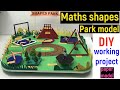 DIY Shapes Park Model for Science Exhibition 🏞️ | Easy Paper Craft Tutorial
