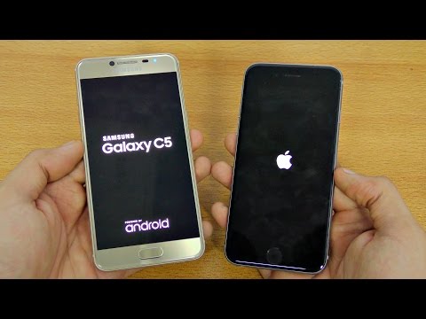 Samsung Galaxy C5 vs iPhone 6S - Speed Test! (4K)