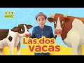 Aprende los opuestos - Las Dos Vacas - 123 Andrés y Christina en la granja -  aprende los contrarios