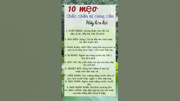 M..ẹo tiện ích gửi tới bà con cô bác #não #xươngkhớp #thaitonquyen