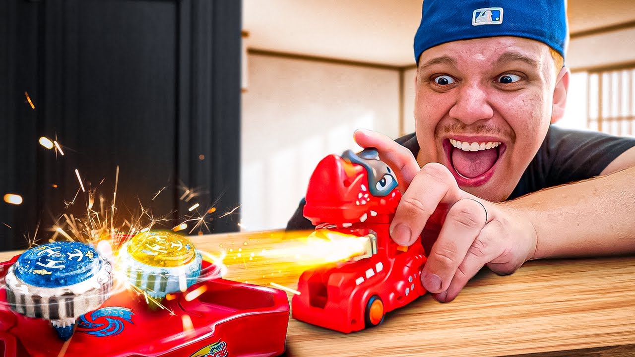 INCRÍVEL! COMPREI UM DINOSSAURO BEYBLADE DOS ESTADOS UNIDOS (ULTRA RARO)