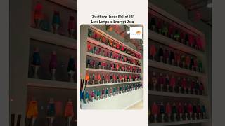 Cloudflare uses a Wall of 100 Lava Lamps to Encrypt Data. #cloudflare #cybersecurity #ddosattack