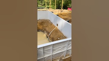 DIY In-ground pool update - not time for water! #diy #construction #nature