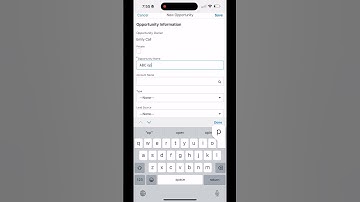 Create a new opportunity using salesforce mobile app #salesforcetraining #salesforce
