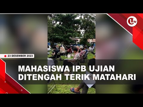 MAHASISWA UJIAN DI TAMAN TERBUKA DITENGAH TERIK MATAHARI | U-NEWS