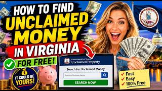 How to find unclaimed money in Virginia for free
