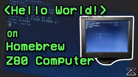 Hello world on Zeal 8-bit computer and software improvements